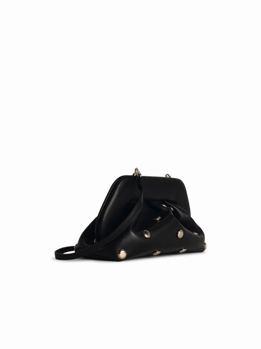 'Tia' Black Vegan Leather Bag