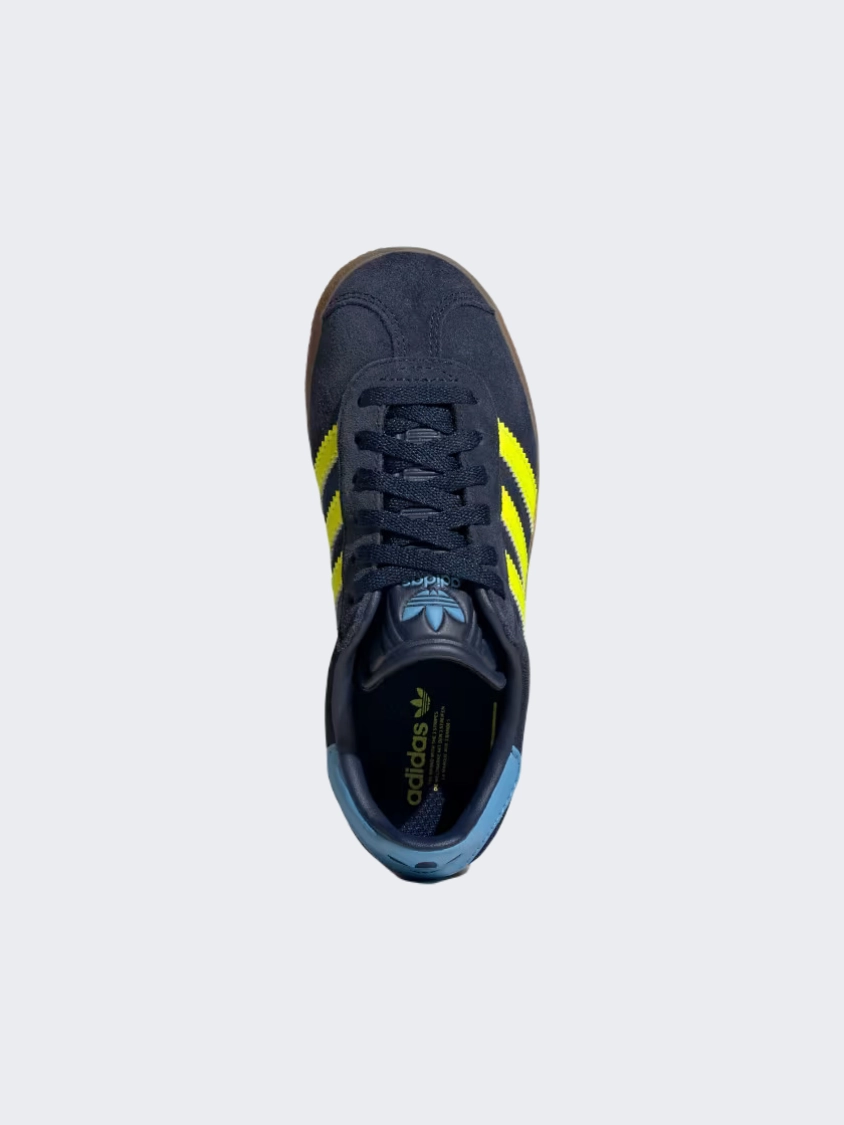 Adidas Gazelle Ps-Boys Originals Shoes Night/Yellow/Blue