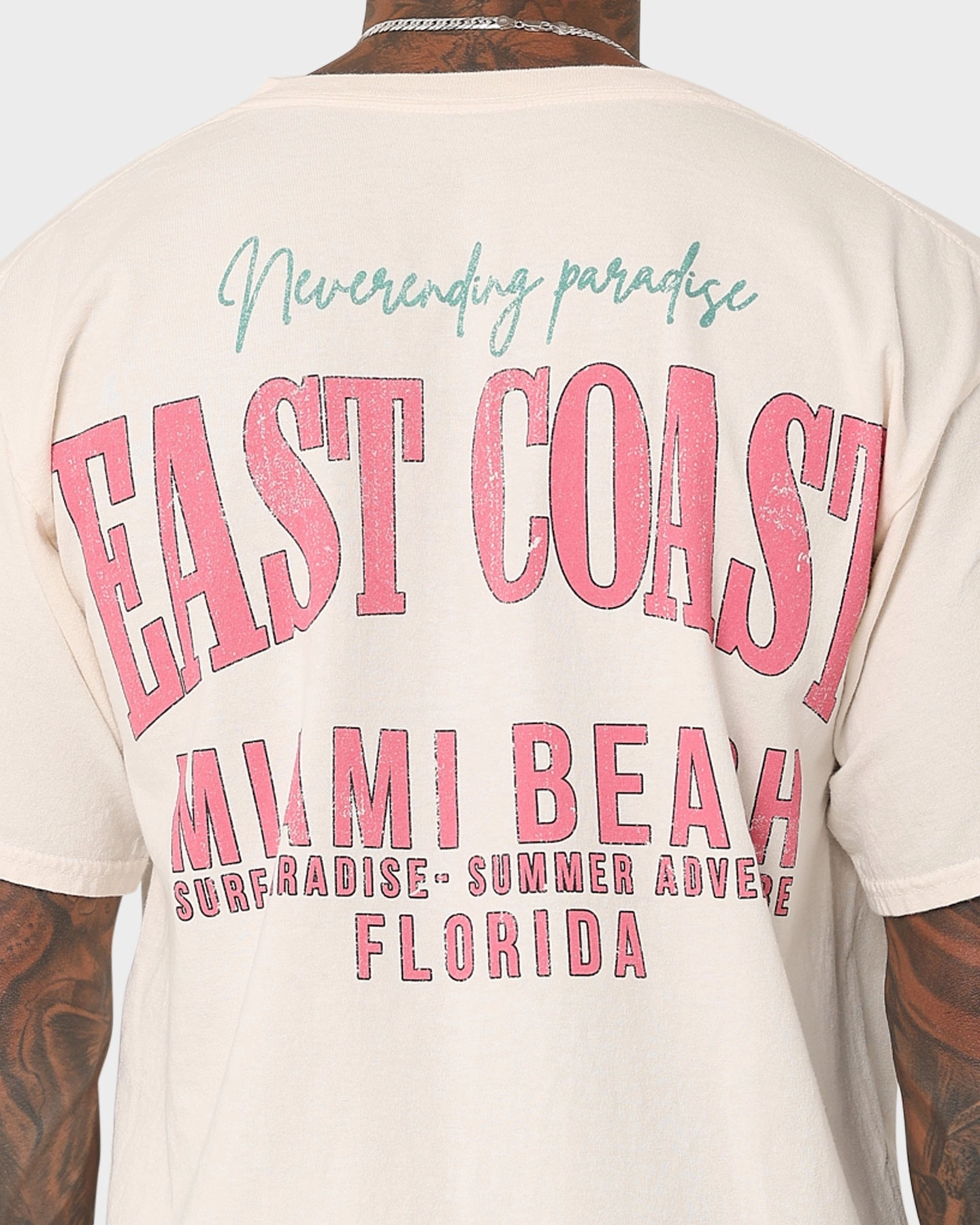 American Thrift Miami Beach Vintage T-Shirt Off White