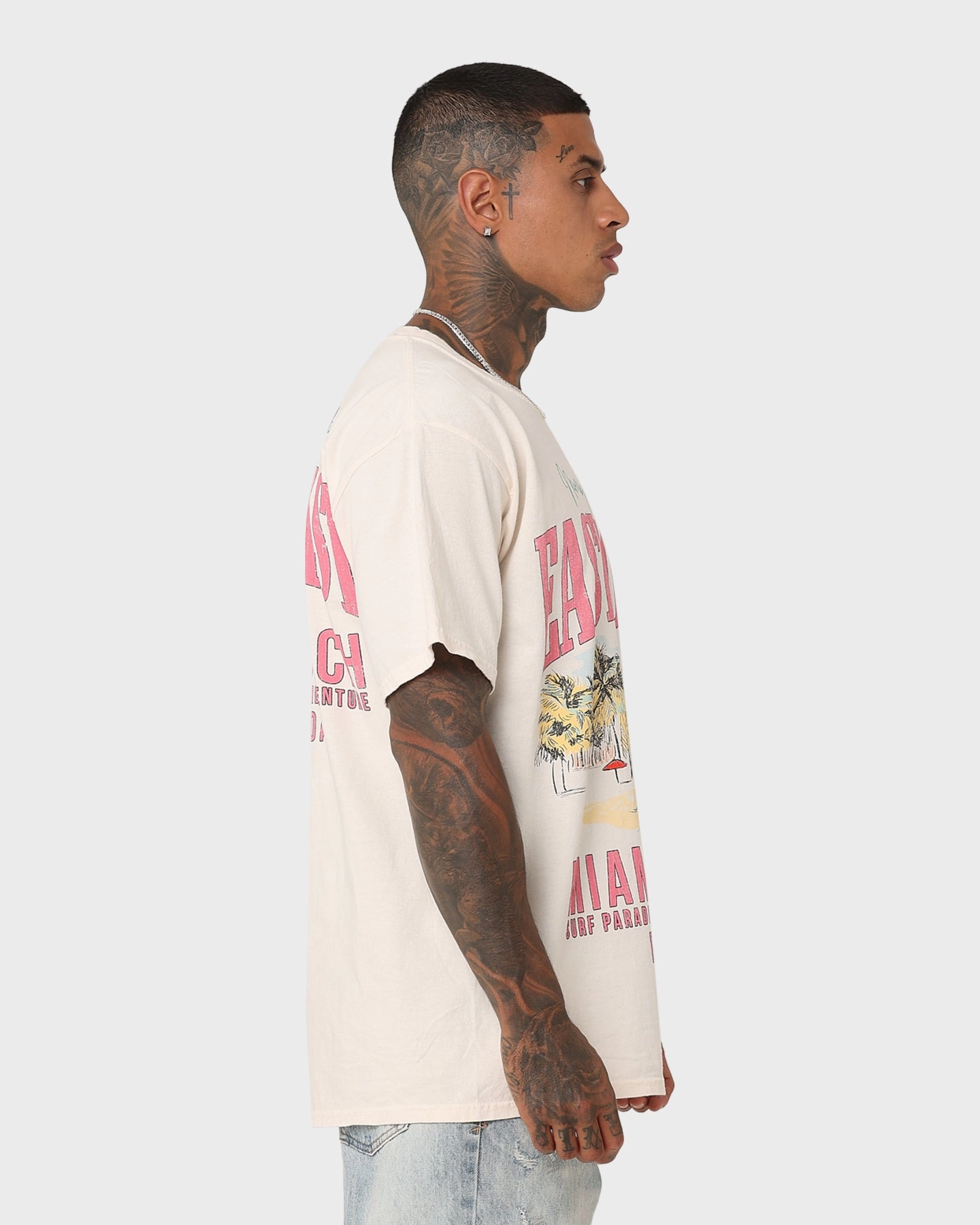 American Thrift Miami Beach Vintage T-Shirt Off White