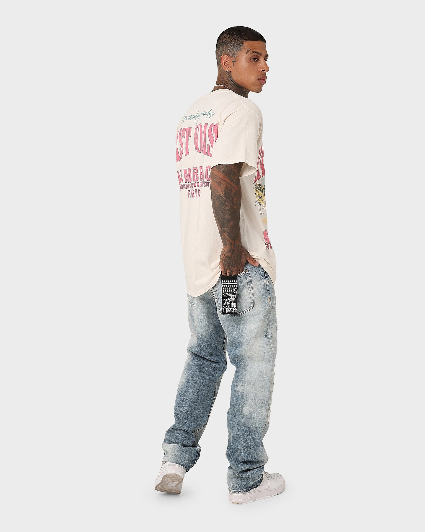 American Thrift Miami Beach Vintage T-Shirt Off White