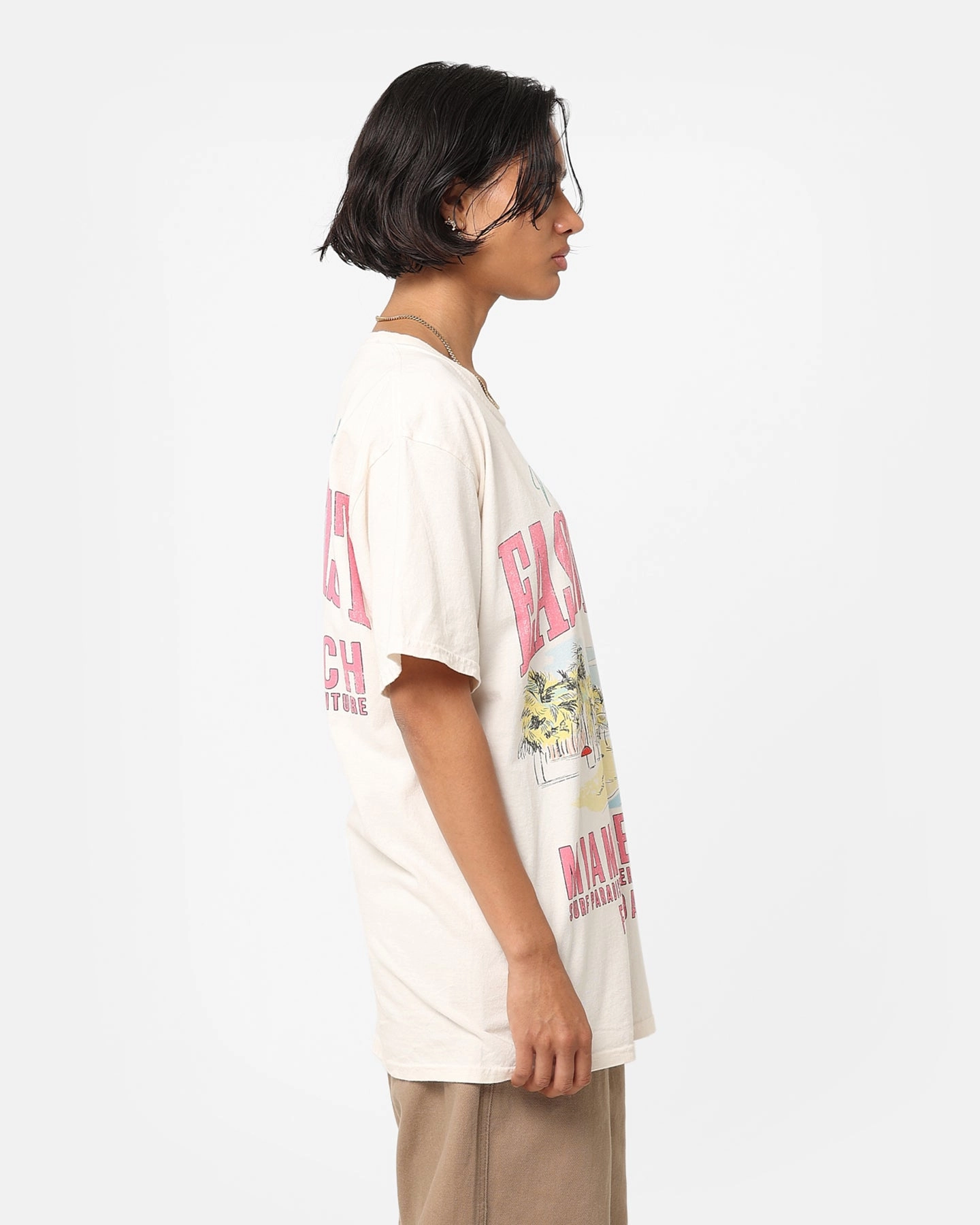 American Thrift Miami Beach Vintage T-Shirt Off White