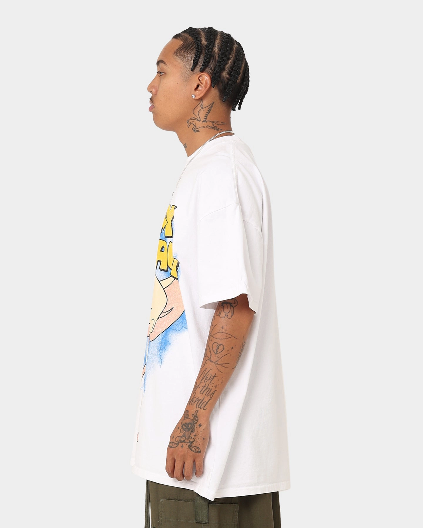 American Thrift X Cartoon Network Pinky & The Brain Heavyweight Vintage T-Shirt White