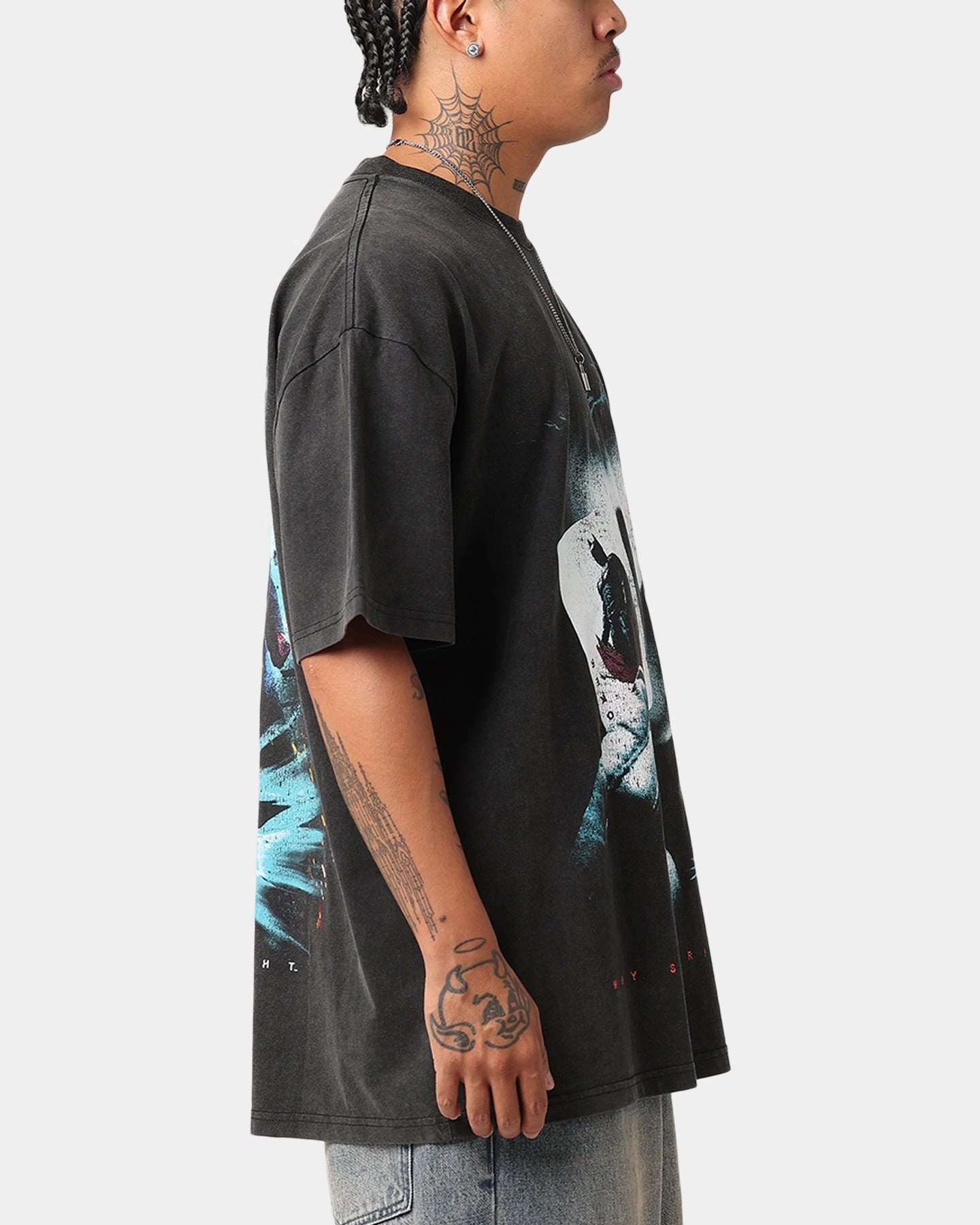 American Thrift X DC Batman The Dark Knight '08 Heavy T-Shirt Vintage Black