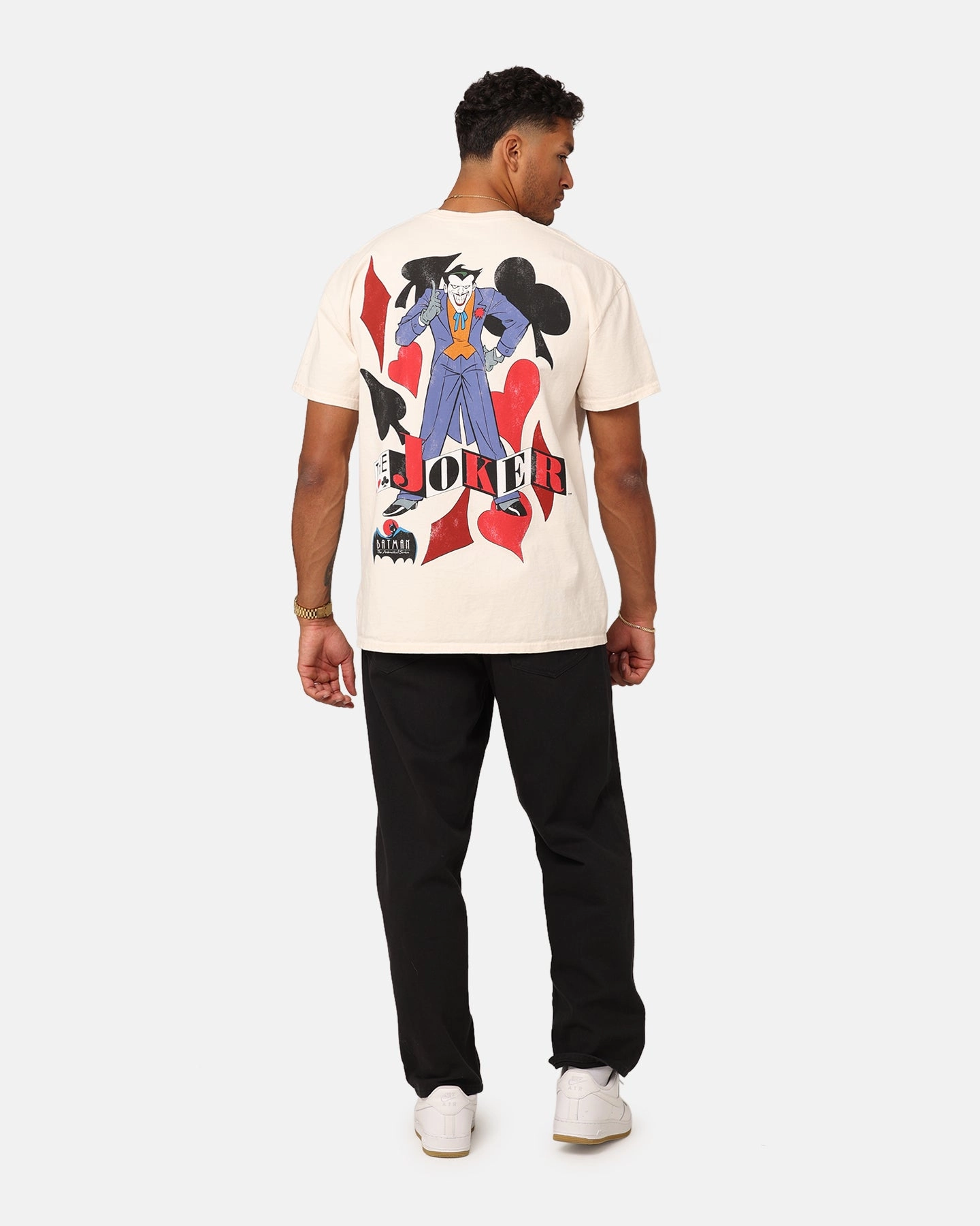 American Thrift X DC Batman The Joker 93 Heavyweight Vintage T-Shirt Off White