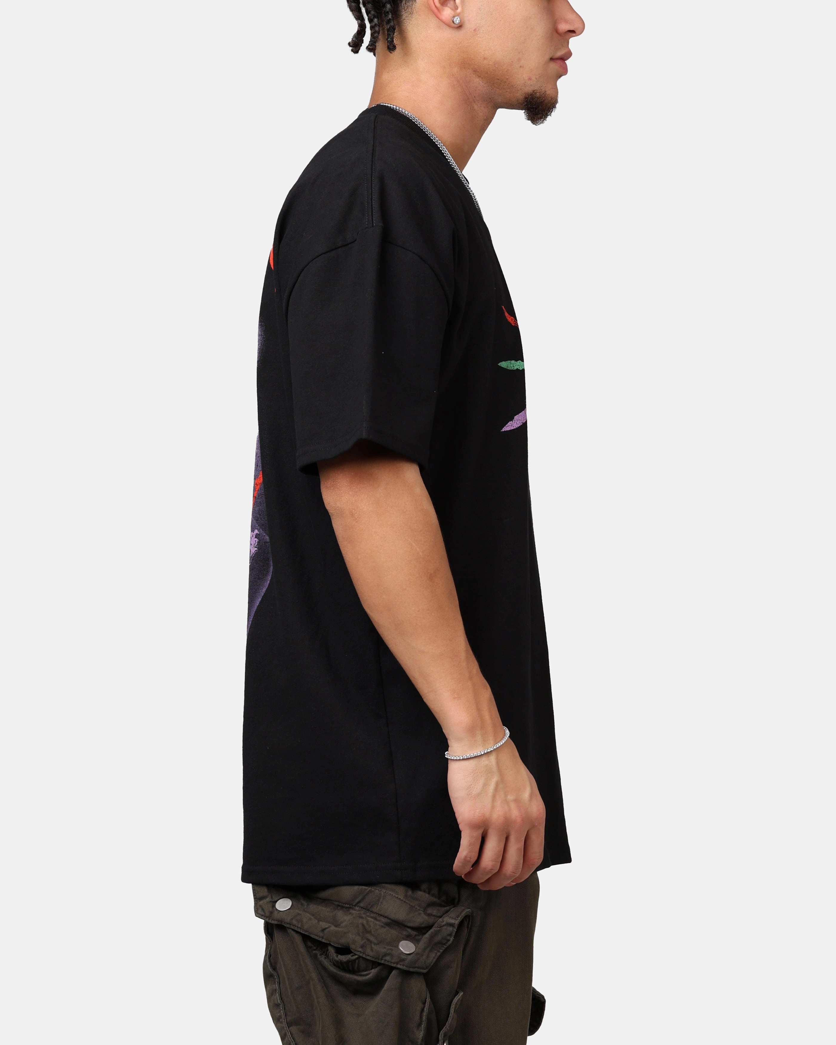 American Thrift X DC Batman The Joker Scars Heavyweight T-Shirt Black