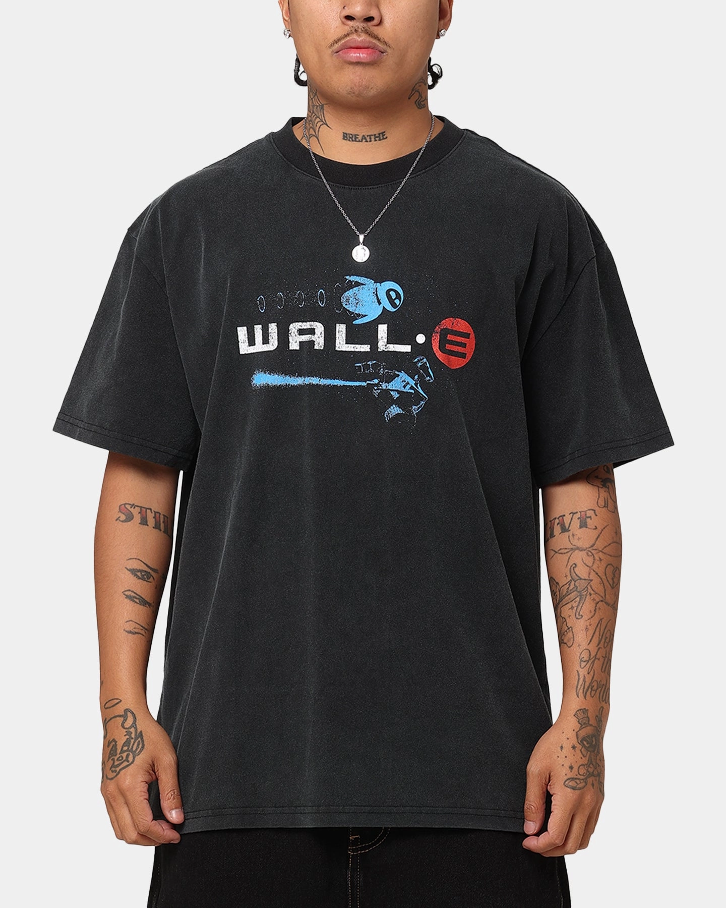 American Thrift X Pixar Wall.E Heavy T-Shirt Vintage Black
