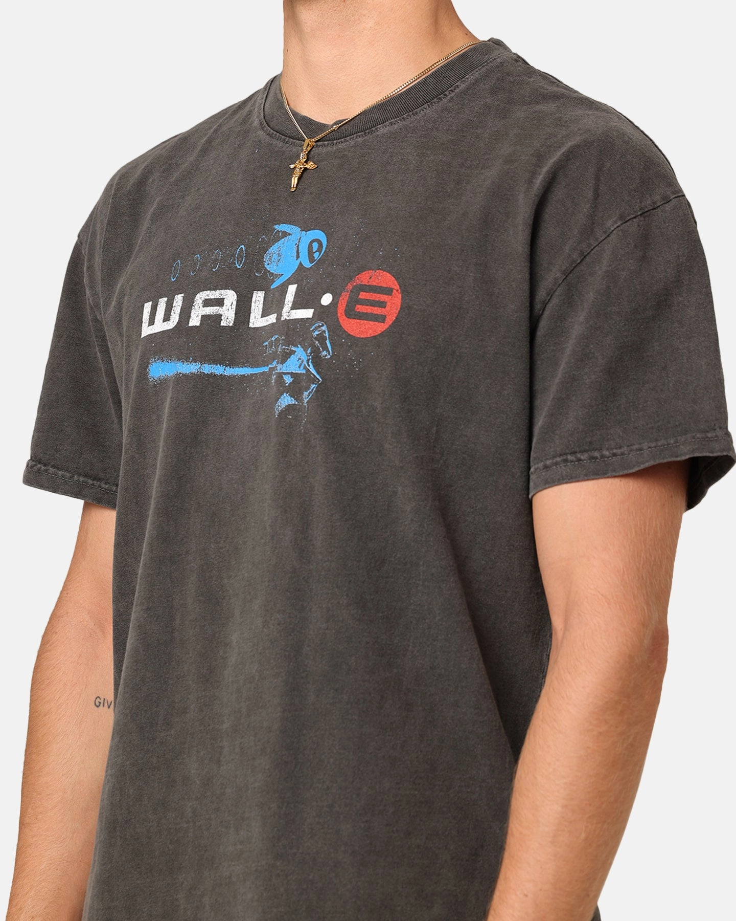 American Thrift X Pixar Wall.E Heavyweight T-Shirt Black Wash