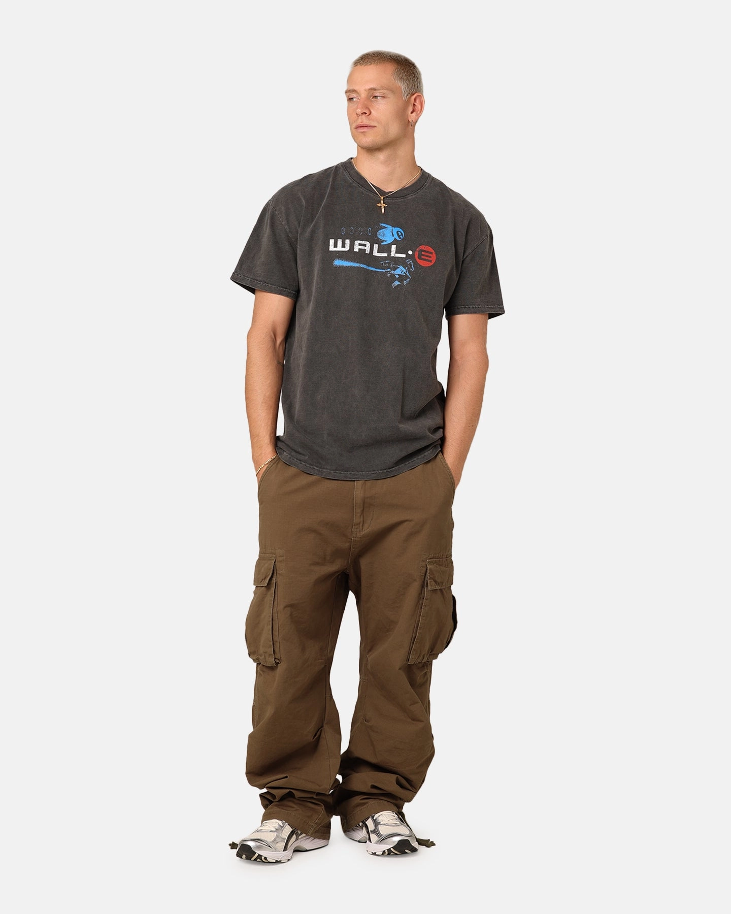 American Thrift X Pixar Wall.E Heavyweight T-Shirt Black Wash