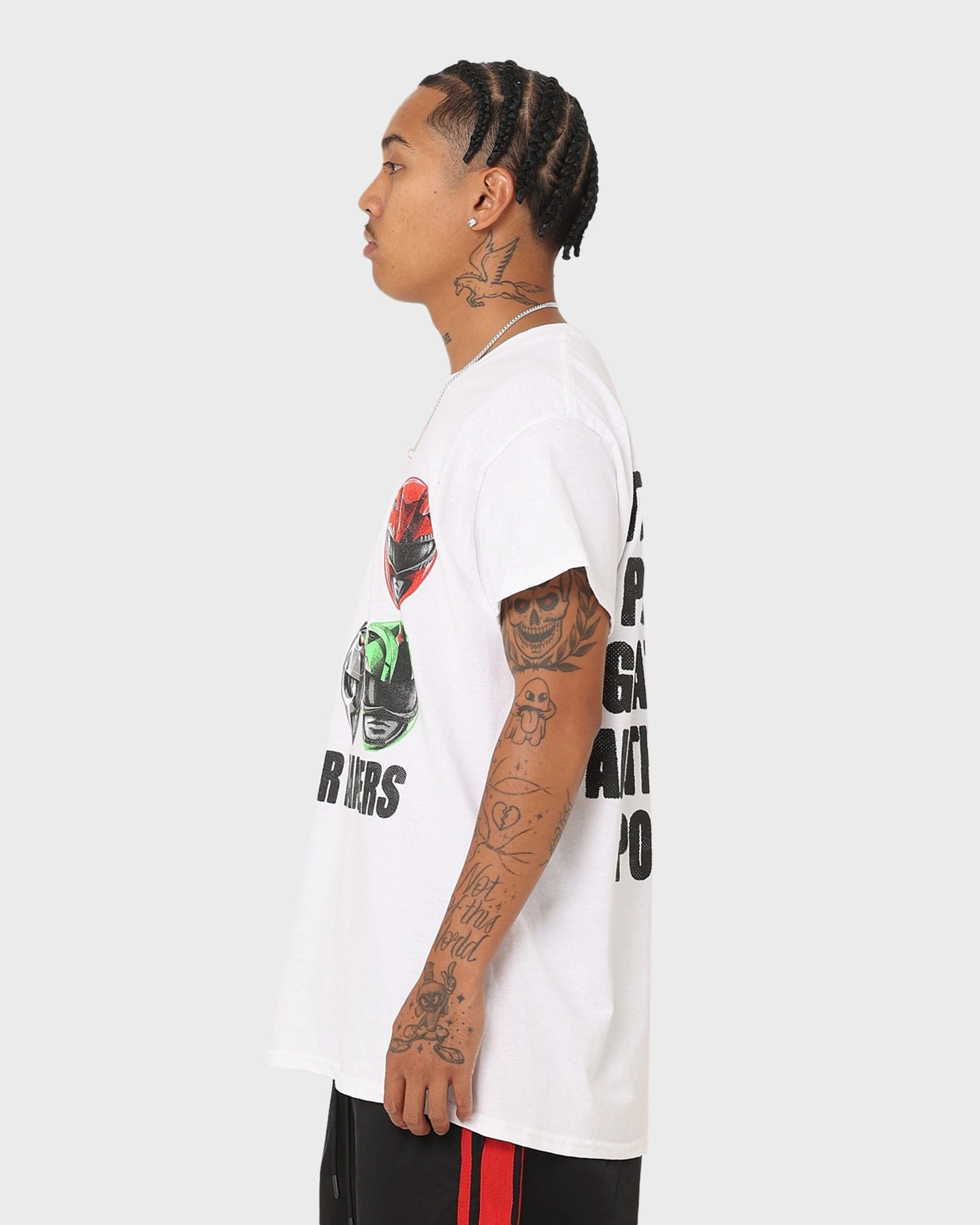 American Thrift X Power Rangers Power Rangers Vintage T-Shirt White