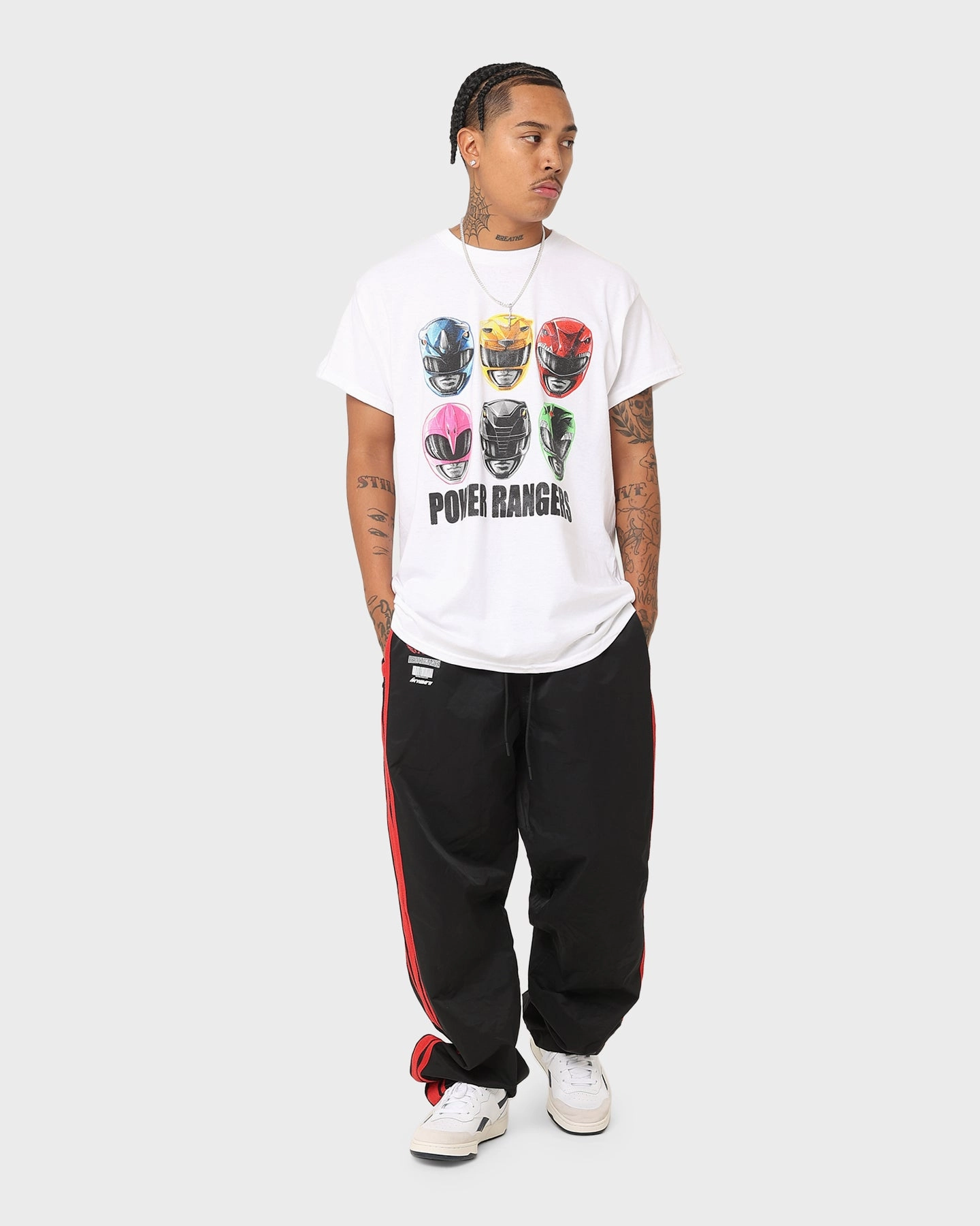 American Thrift X Power Rangers Power Rangers Vintage T-Shirt White