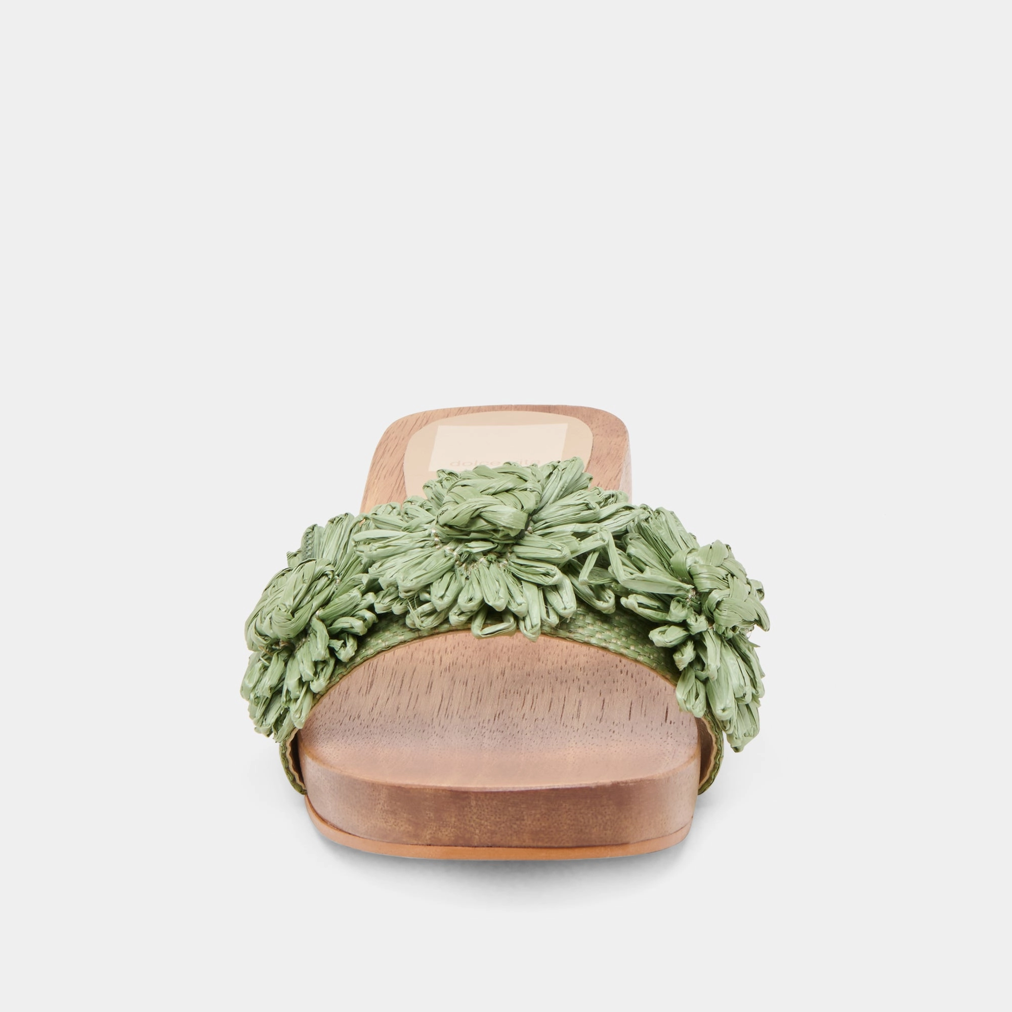 ARIENA SANDALS JADE FLORAL RAFFIA