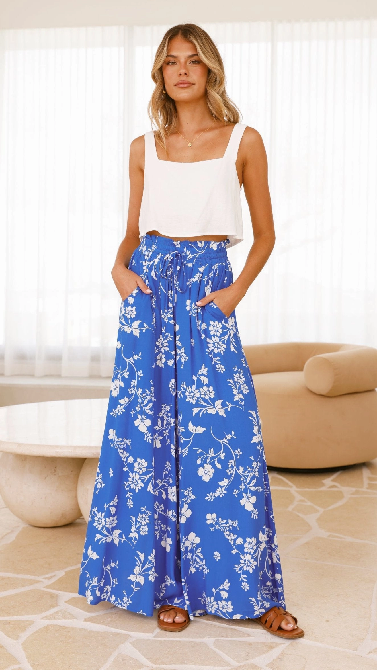 Avery Wide Leg Pants  - Caro Collection