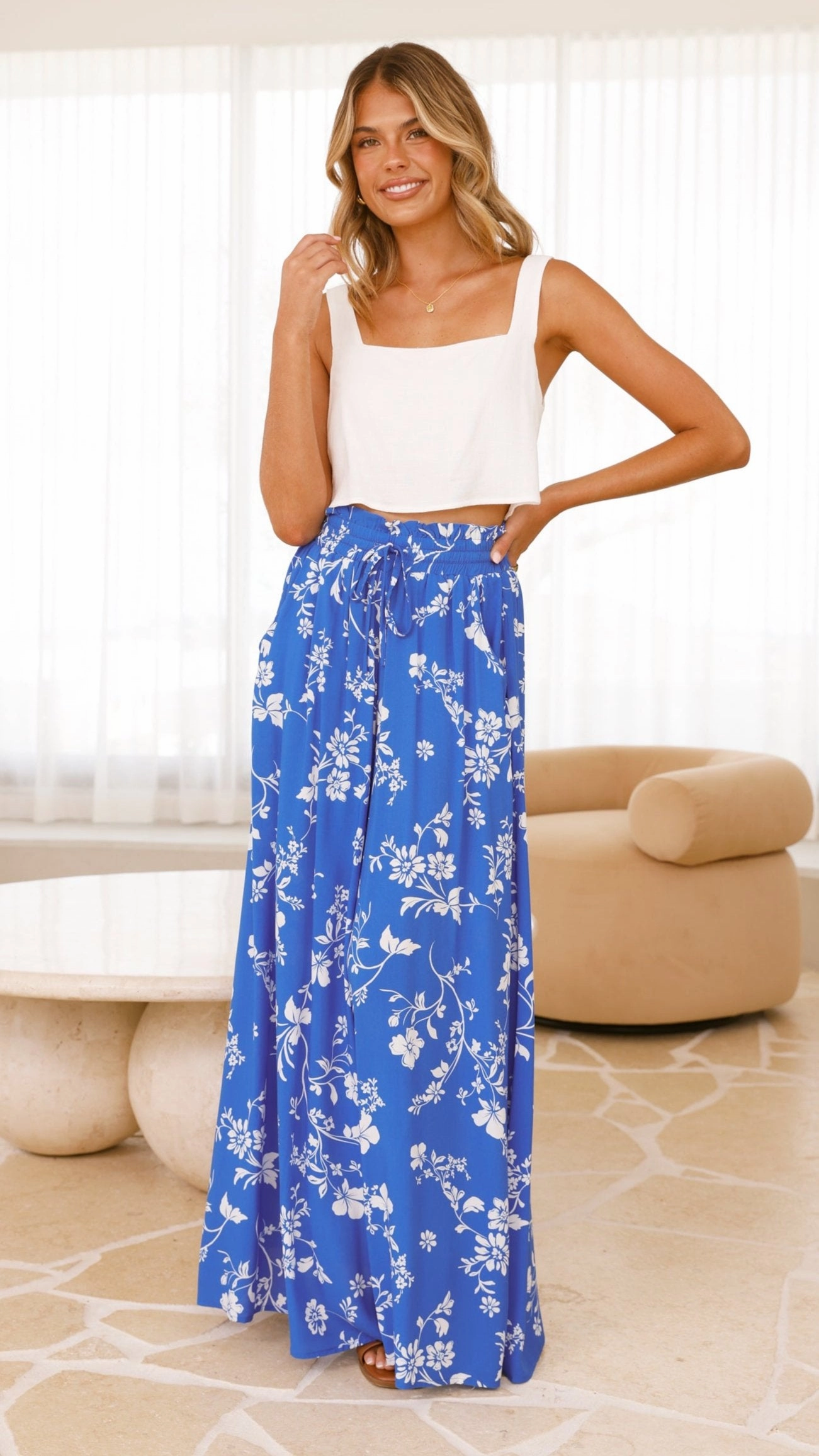 Avery Wide Leg Pants  - Caro Collection