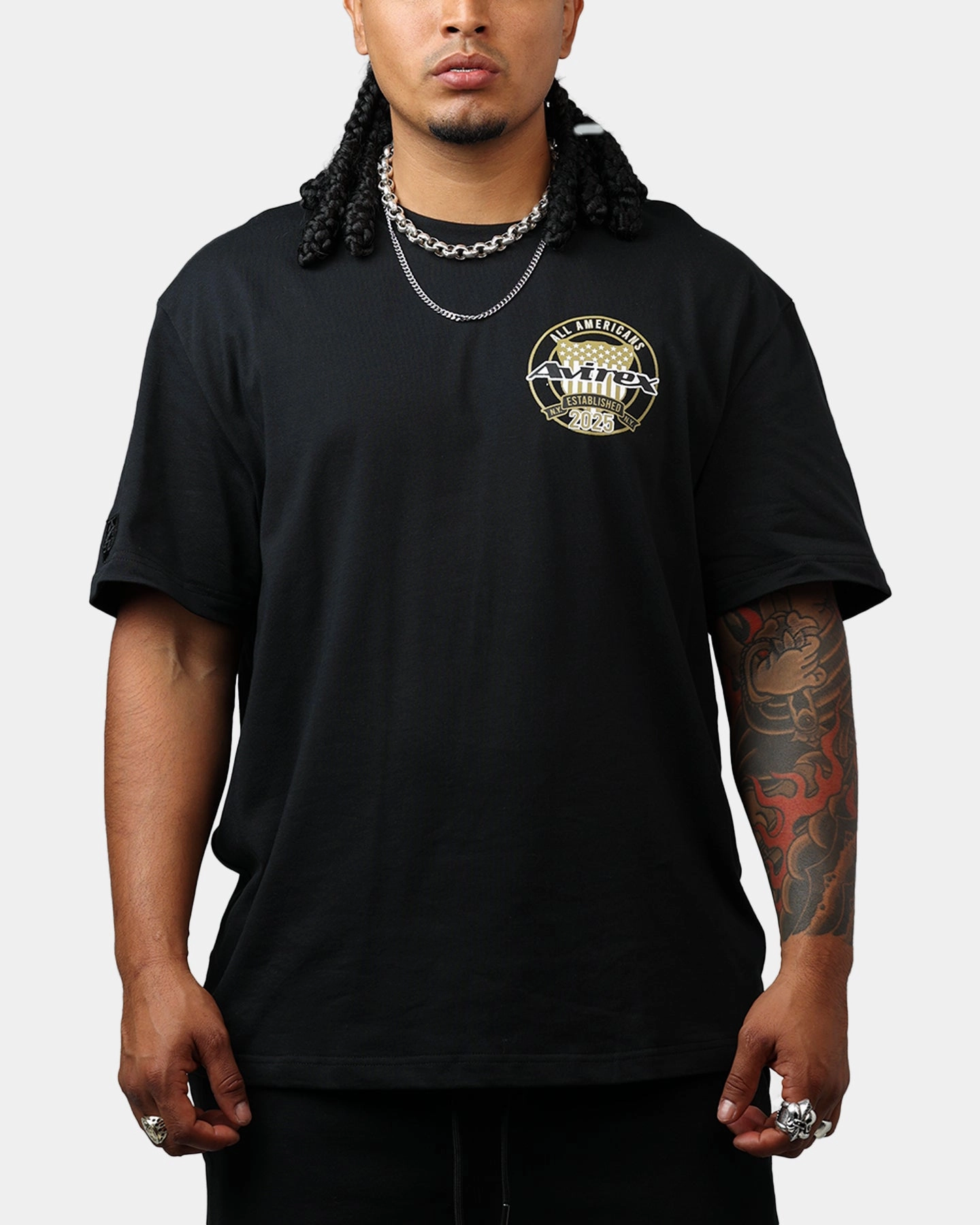 Avirex Gold T-Shirt Black/Gold