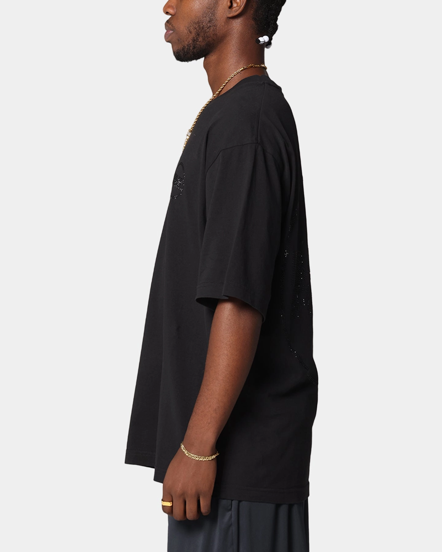 Boiler Room Rhiinestone T-Shirt Black