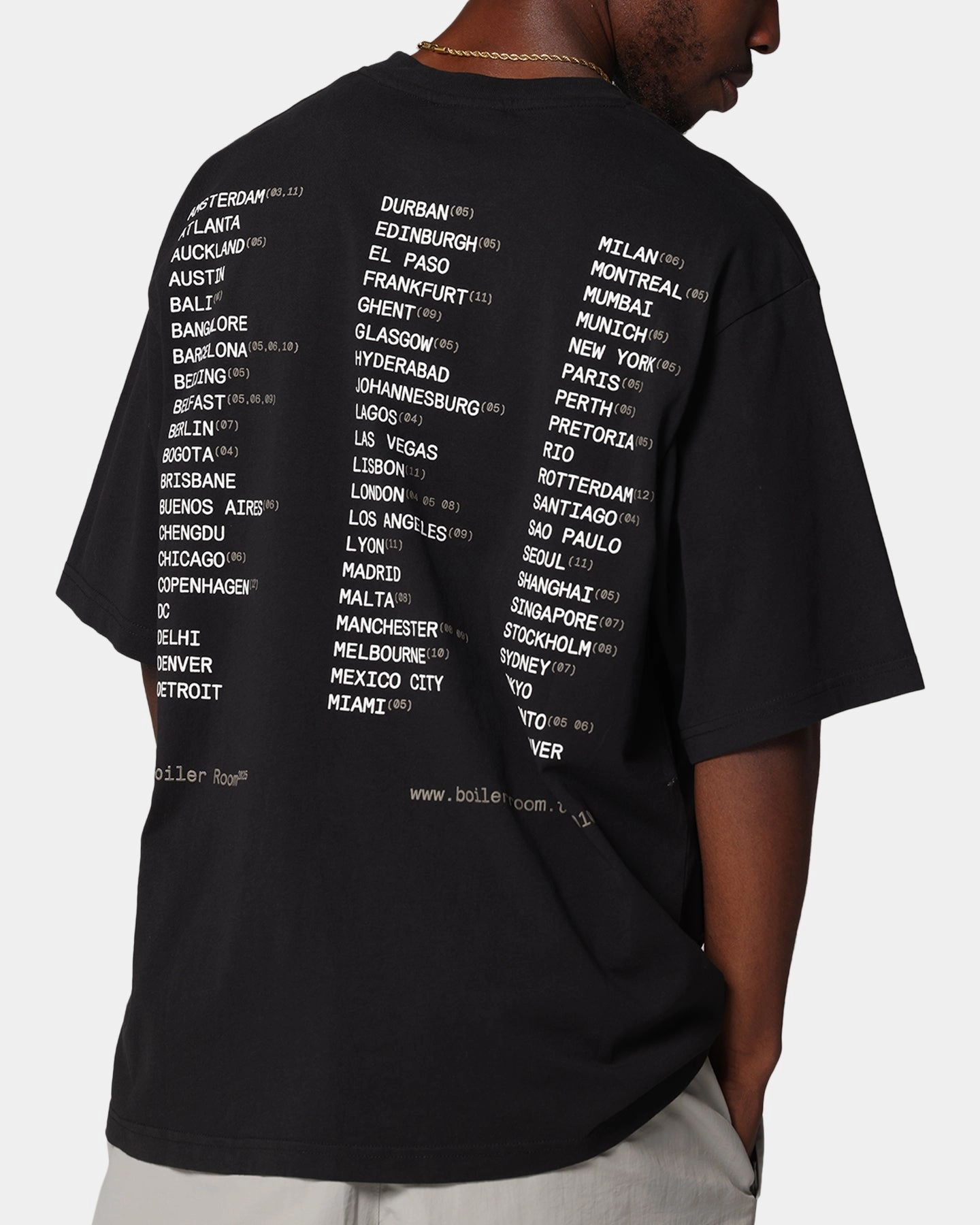 Boiler Room World Tour T-Shirt Black