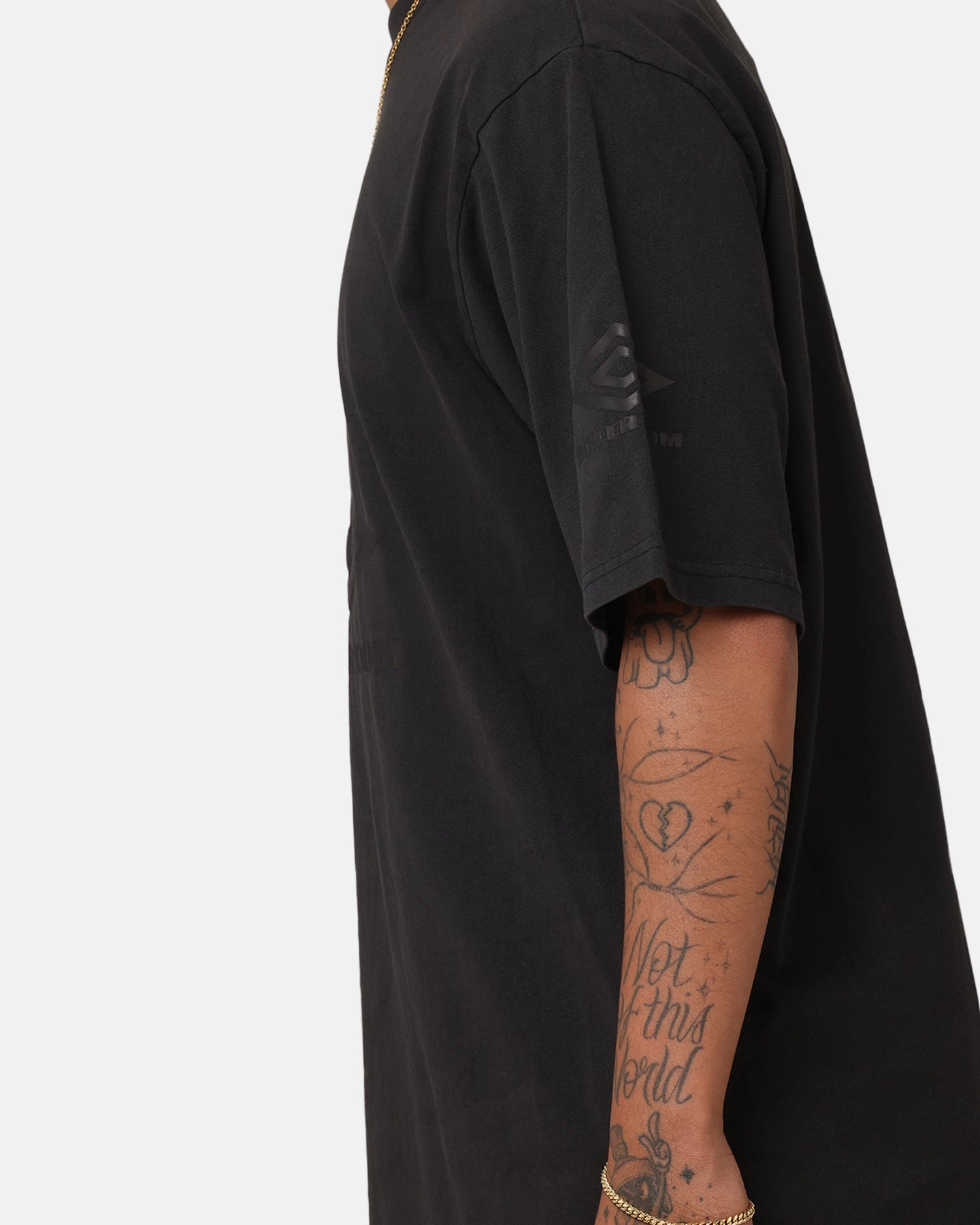 Boiler Room X Umbro Washed T-Shirt Black