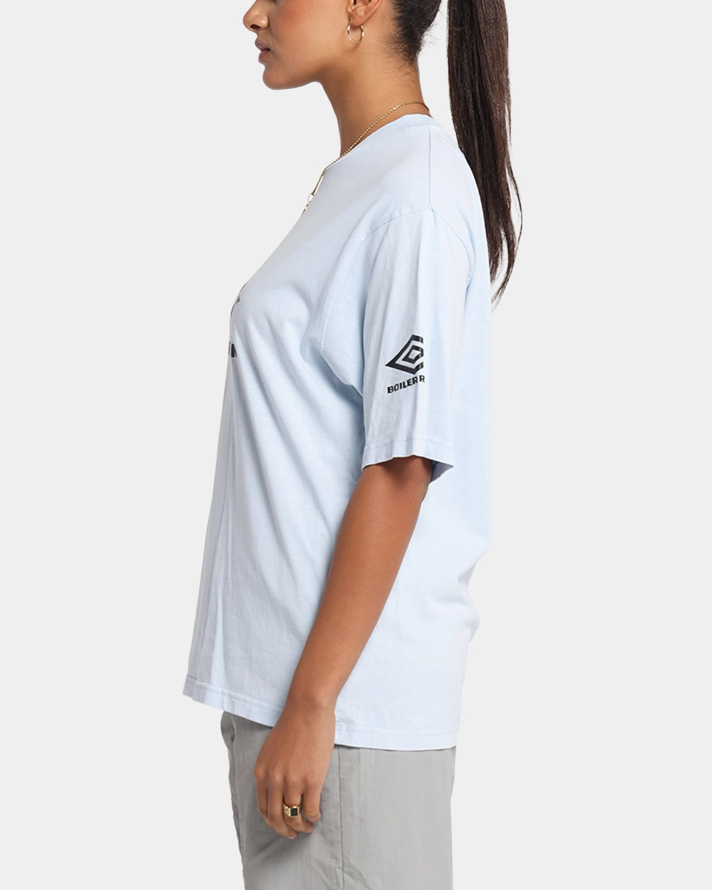 Boiler Room X Umbro Washed T-Shirt Blue