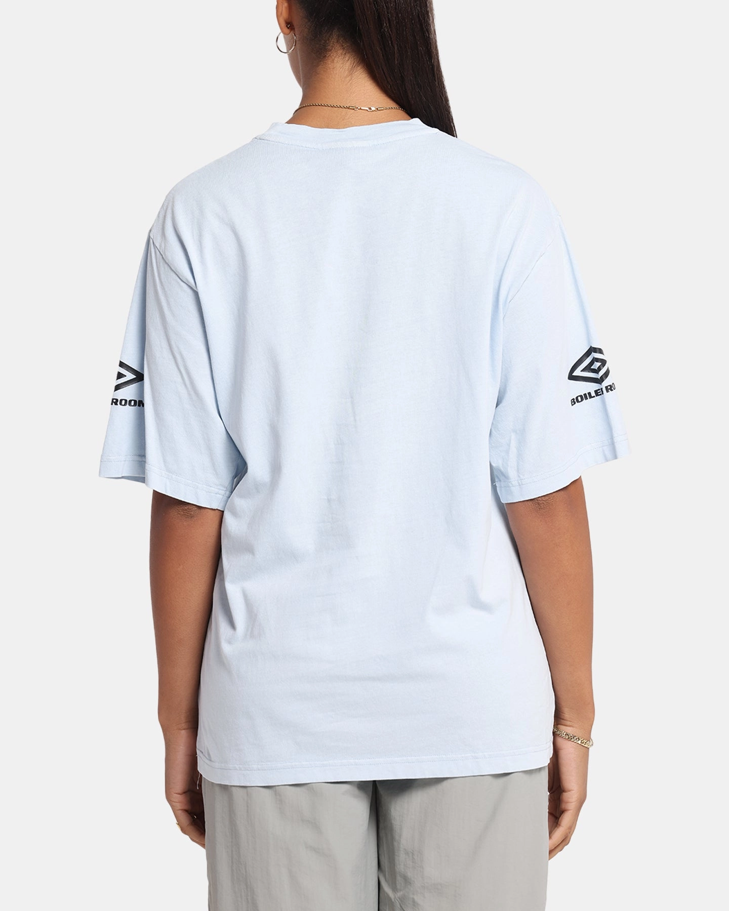 Boiler Room X Umbro Washed T-Shirt Blue