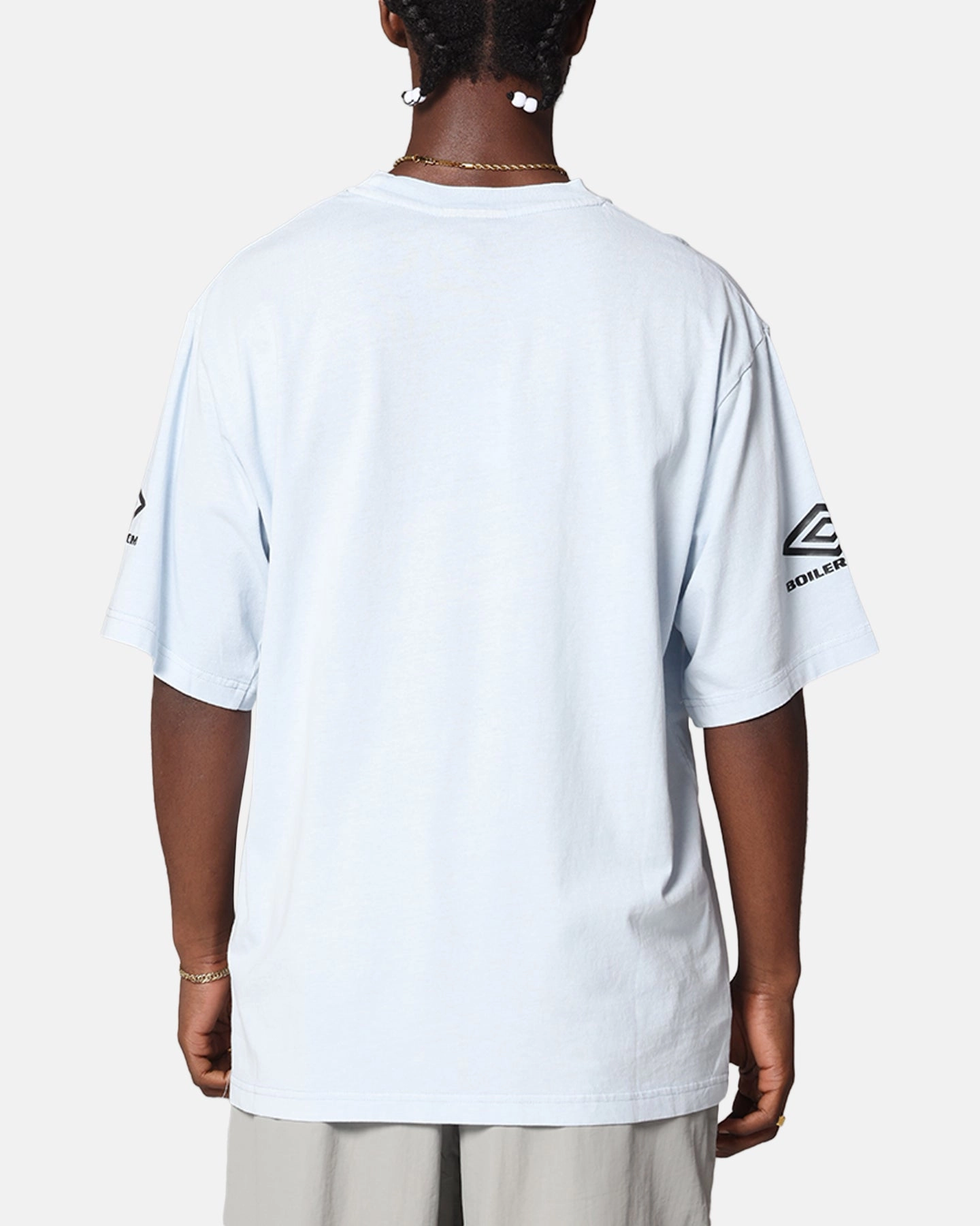 Boiler Room X Umbro Washed T-Shirt Blue