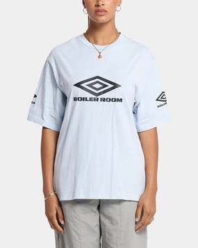 Boiler Room X Umbro Washed T-Shirt Blue