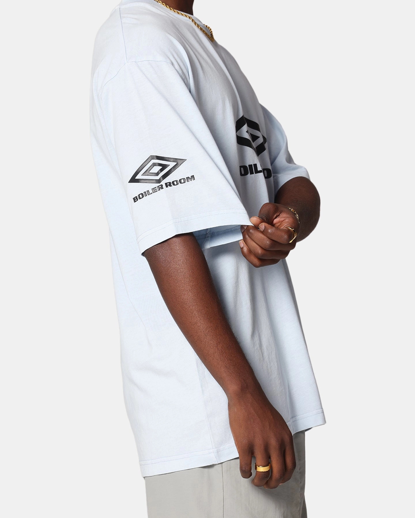 Boiler Room X Umbro Washed T-Shirt White