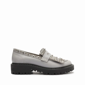 Christie Fringes Leather Flat