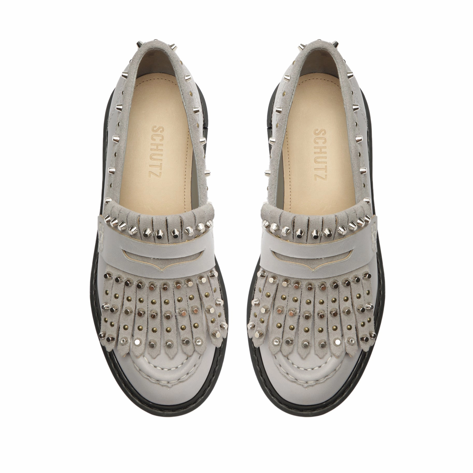 Christie Fringes Leather Flat
