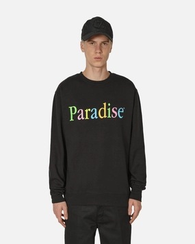 Colors Logo Crewneck Sweatshirt Black