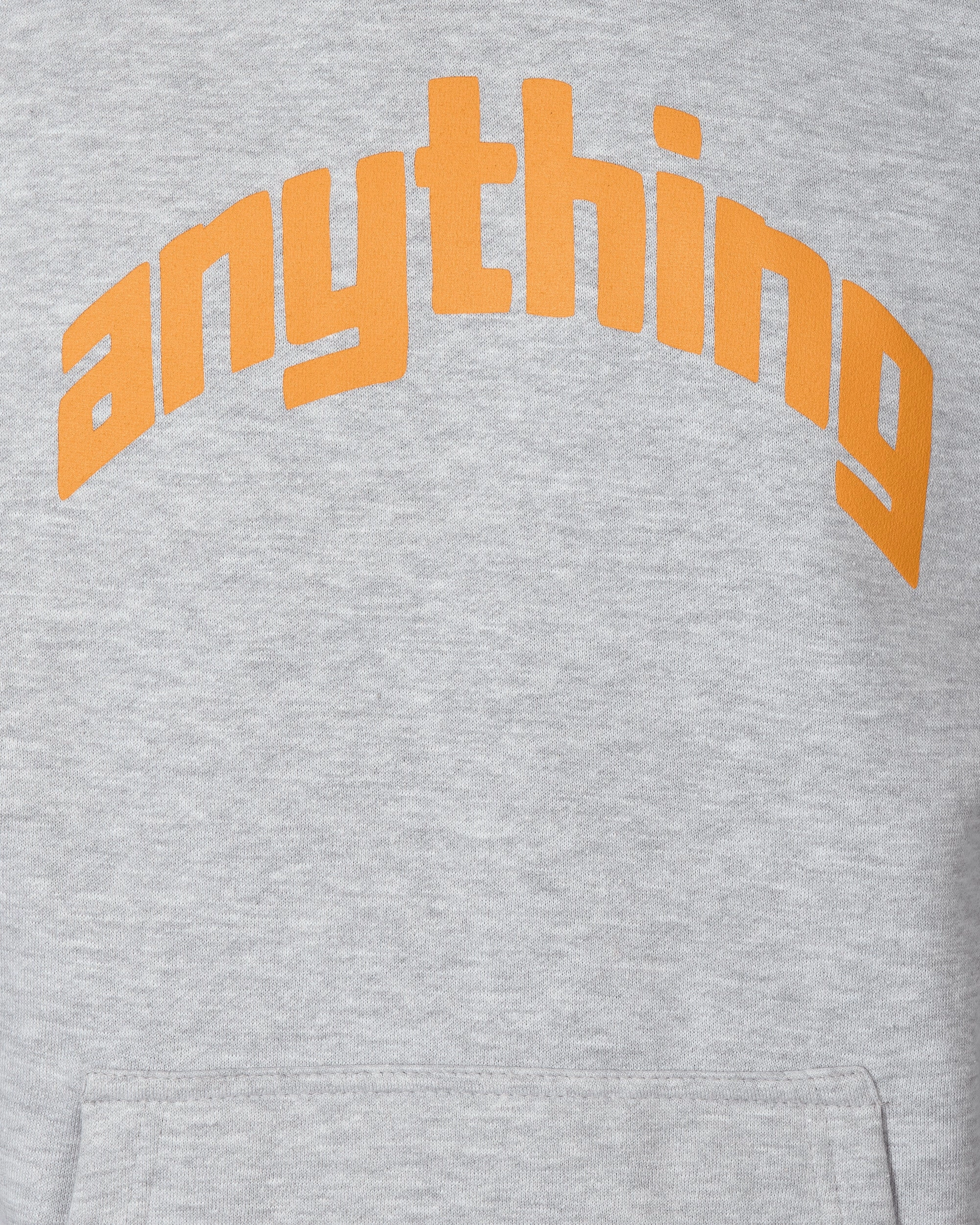 Curved Logo Hoodie Heather Grey