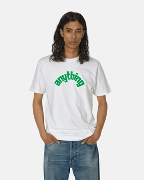 Curved Logo T-Shirt White / Green