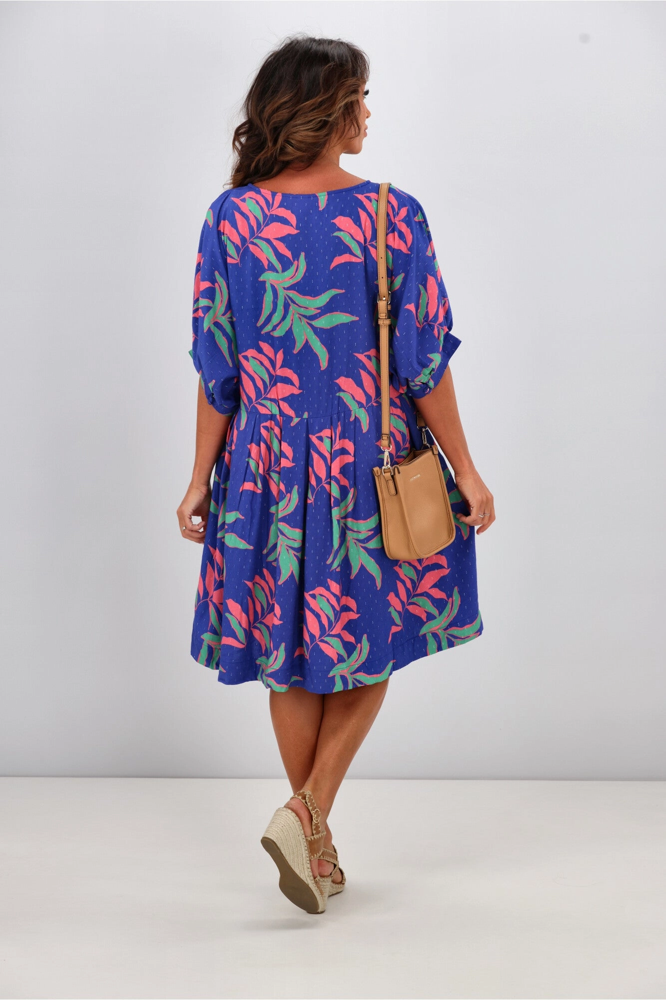 Elm Leilani Dress Lani Tropical Print