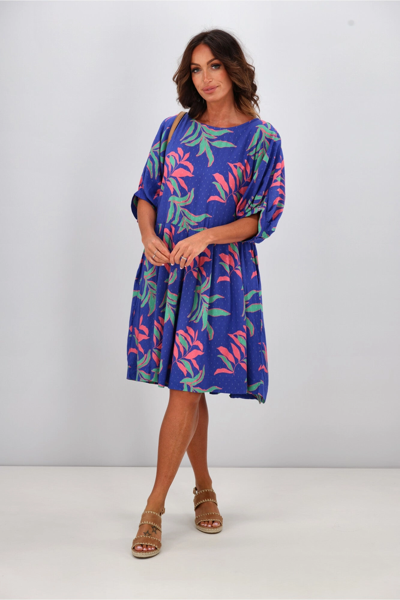 Elm Leilani Dress Lani Tropical Print