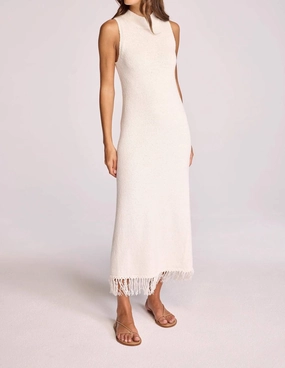 India Midi Dress In Cream