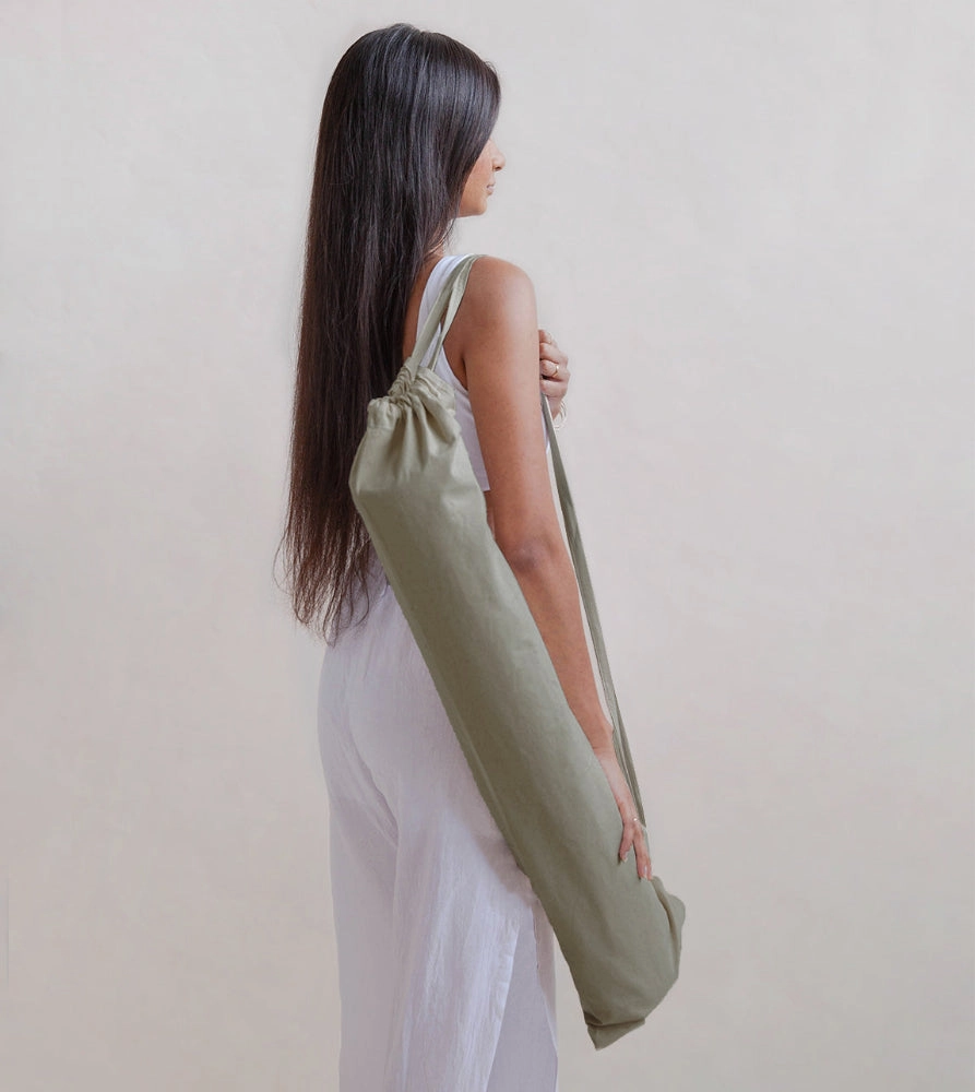 Jade & Jute - Naturally Dyed Herbal 5mm Yoga Mat