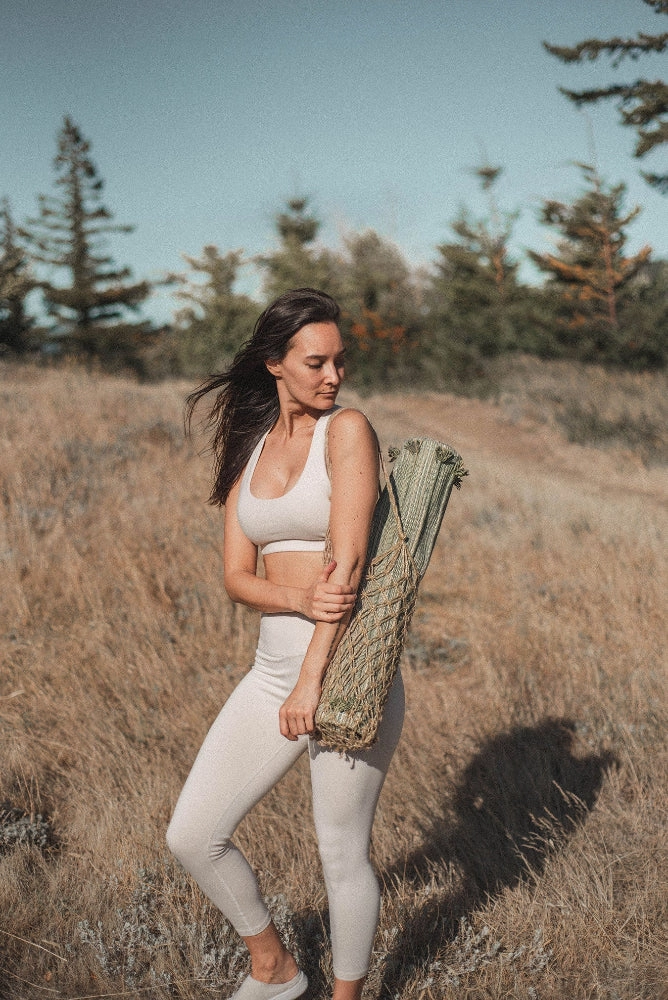 Jade & Jute - Naturally Dyed Herbal 5mm Yoga Mat