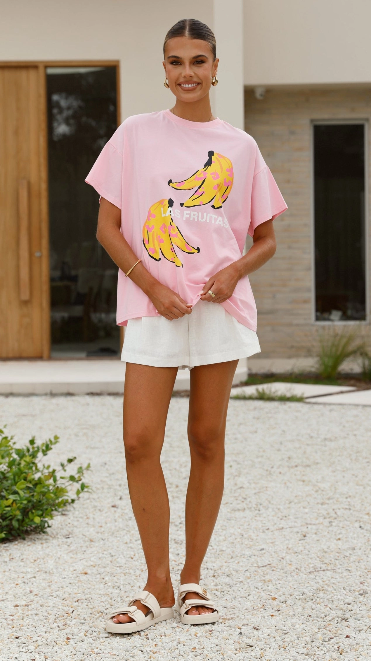 Las Fruitas Top - Pink