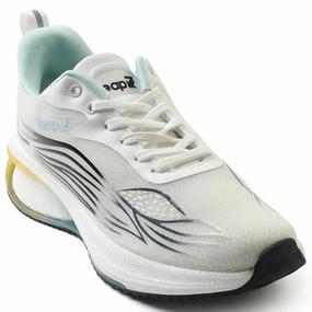Leap7x White Sports Lacing Running Shoes For Men MOSCOW-2 By Liberty