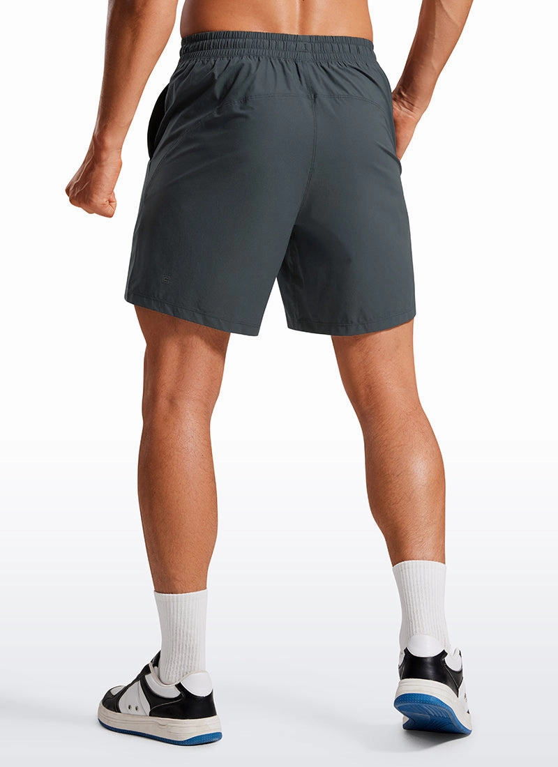 Lightweight Athletic Pocketed Shorts 7''- Linerless