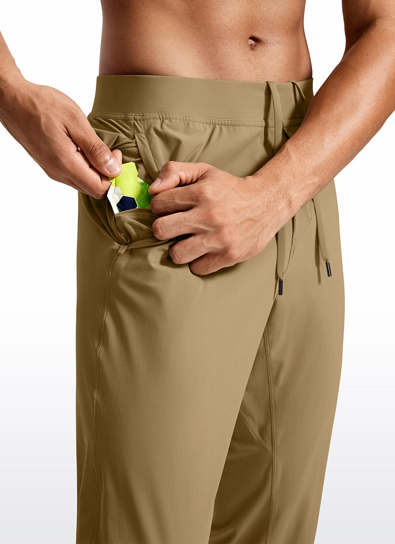 Lightweight Quick Dry Slim-Fit Joggers 31"-Zipper Pockets