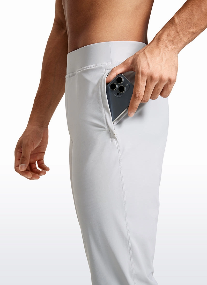 Lightweight Quick Dry Slim-Fit Joggers 31"-Zipper Pockets