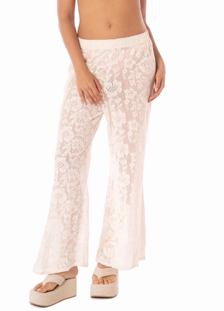Maaji Floralwhite Lace Elise Pants