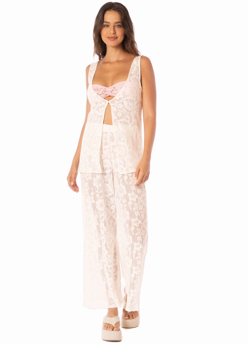 Maaji Floralwhite Lace Elise Pants