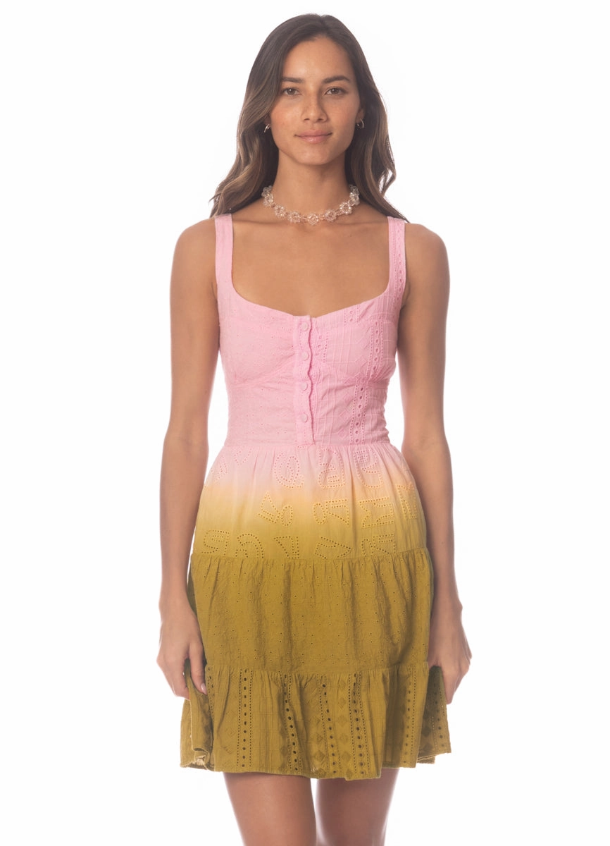 Maaji Rose Garden Patchwork Shayna Short Dress