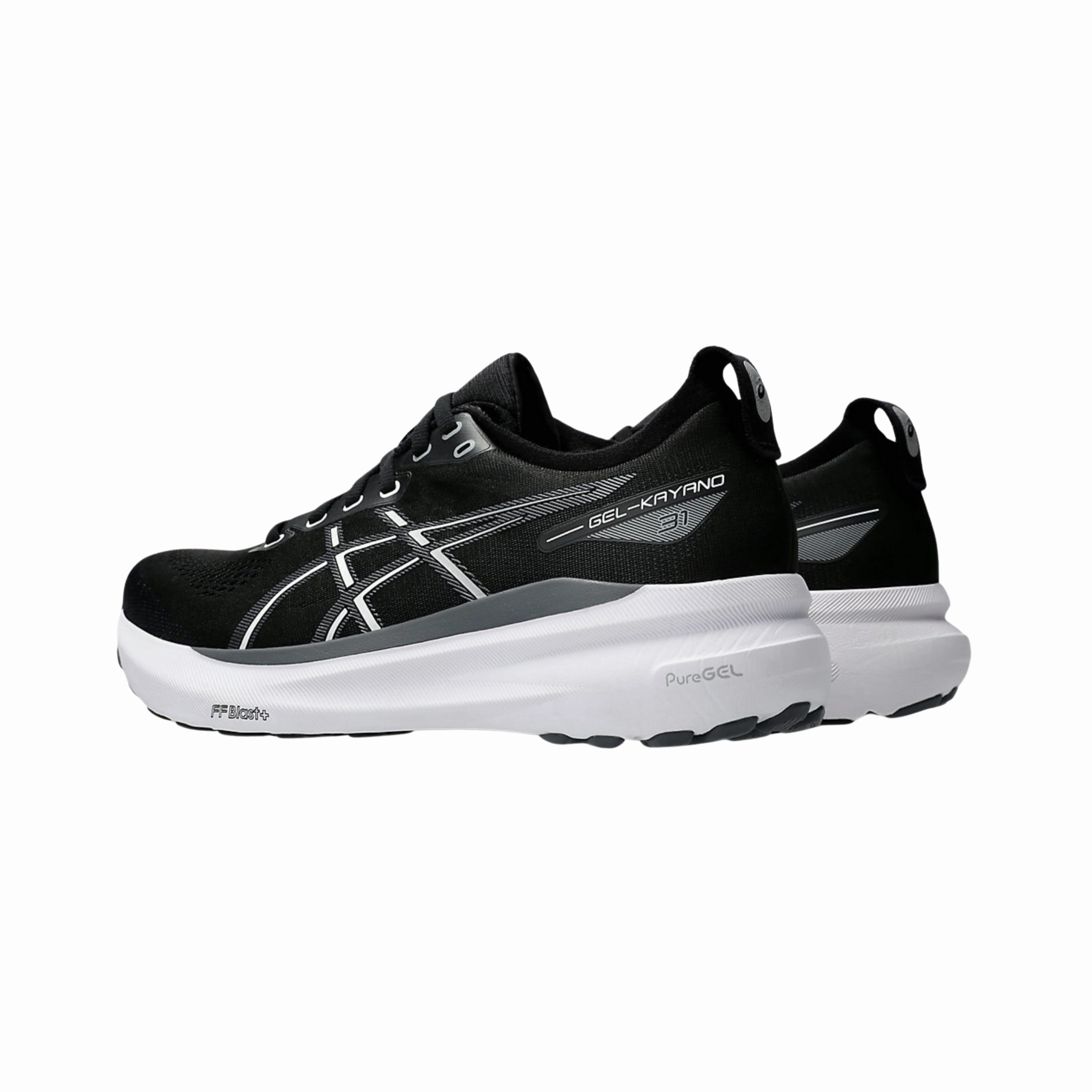 Men's Gel-Kayano 31 - Black/White (D Width)
