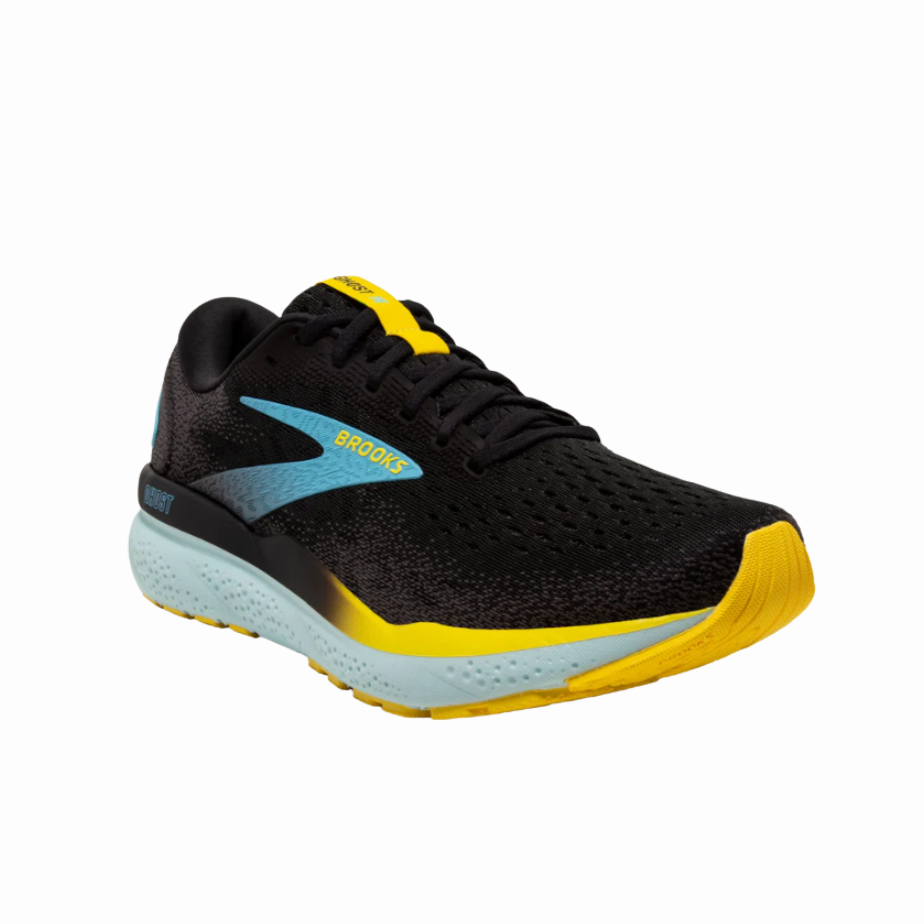 Men's Ghost 16 – Black/Forged Iron/Blue (2E Width)