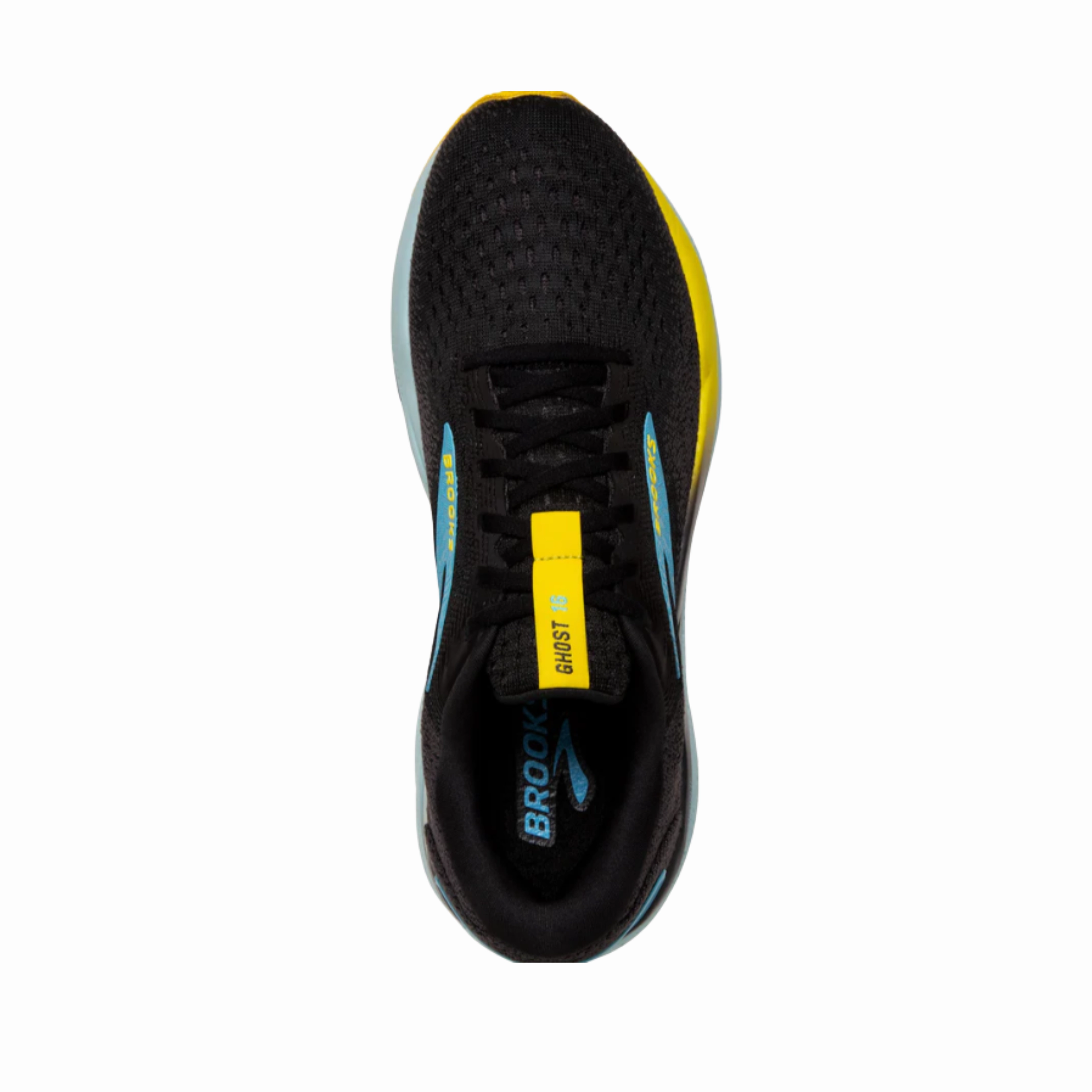 Men's Ghost 16 – Black/Forged Iron/Blue (2E Width)