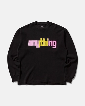 Men's Midtown Logo Waffle Knit Top Black