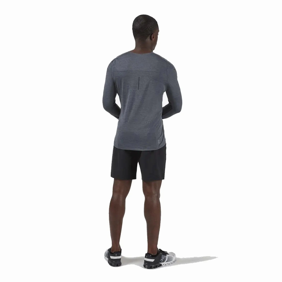 Mens On Running Performance Long  T - Dark
